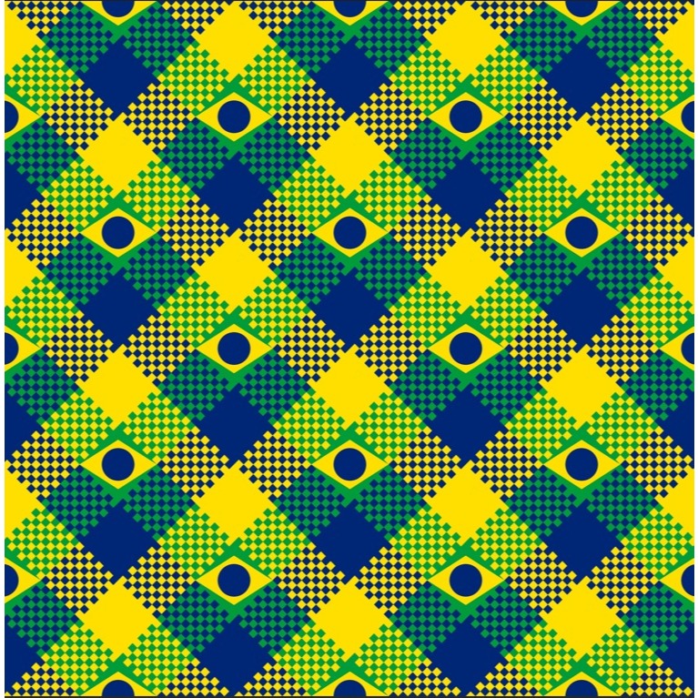 Tecido Oxford Estampado Xadrez Brasil 22 Varejo Tecidos