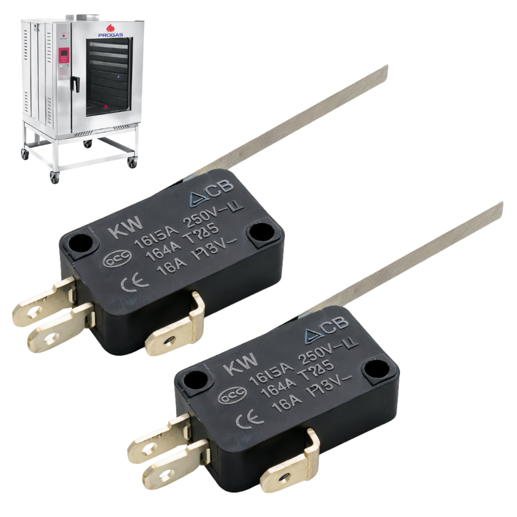 Duas Chave Fim De Curso Microswitch Para Porta Forno Preto