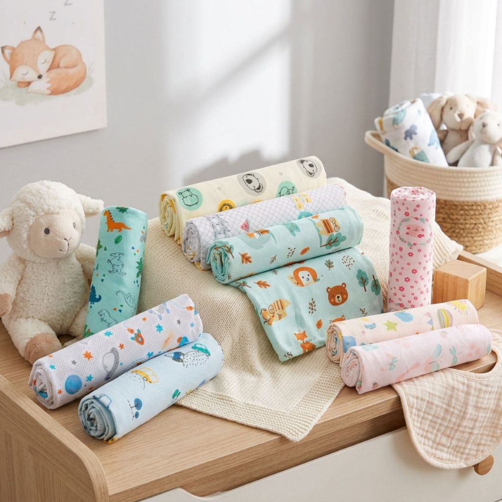 Cueiro Flanelado Papi Karinho 100% Algodão 100x80cm Kit c/ 3 Peças em Oferta na Shopee