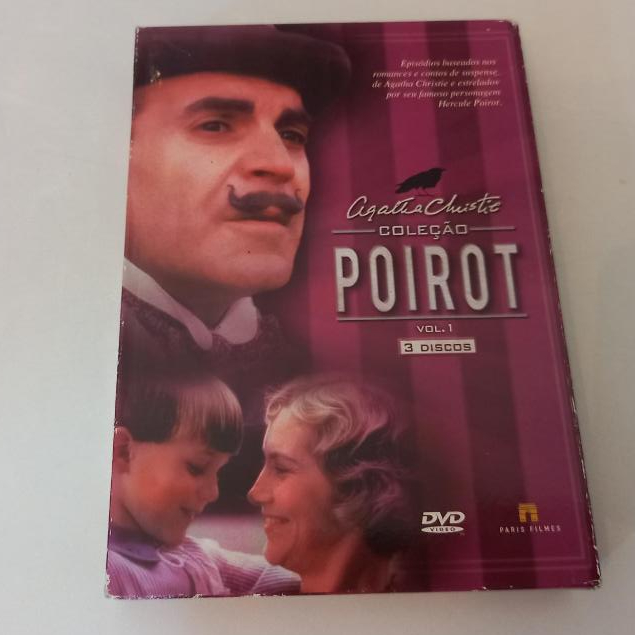 Dvd Agatha Christie Coleção Poirot Vol 01 Original 3 Discos