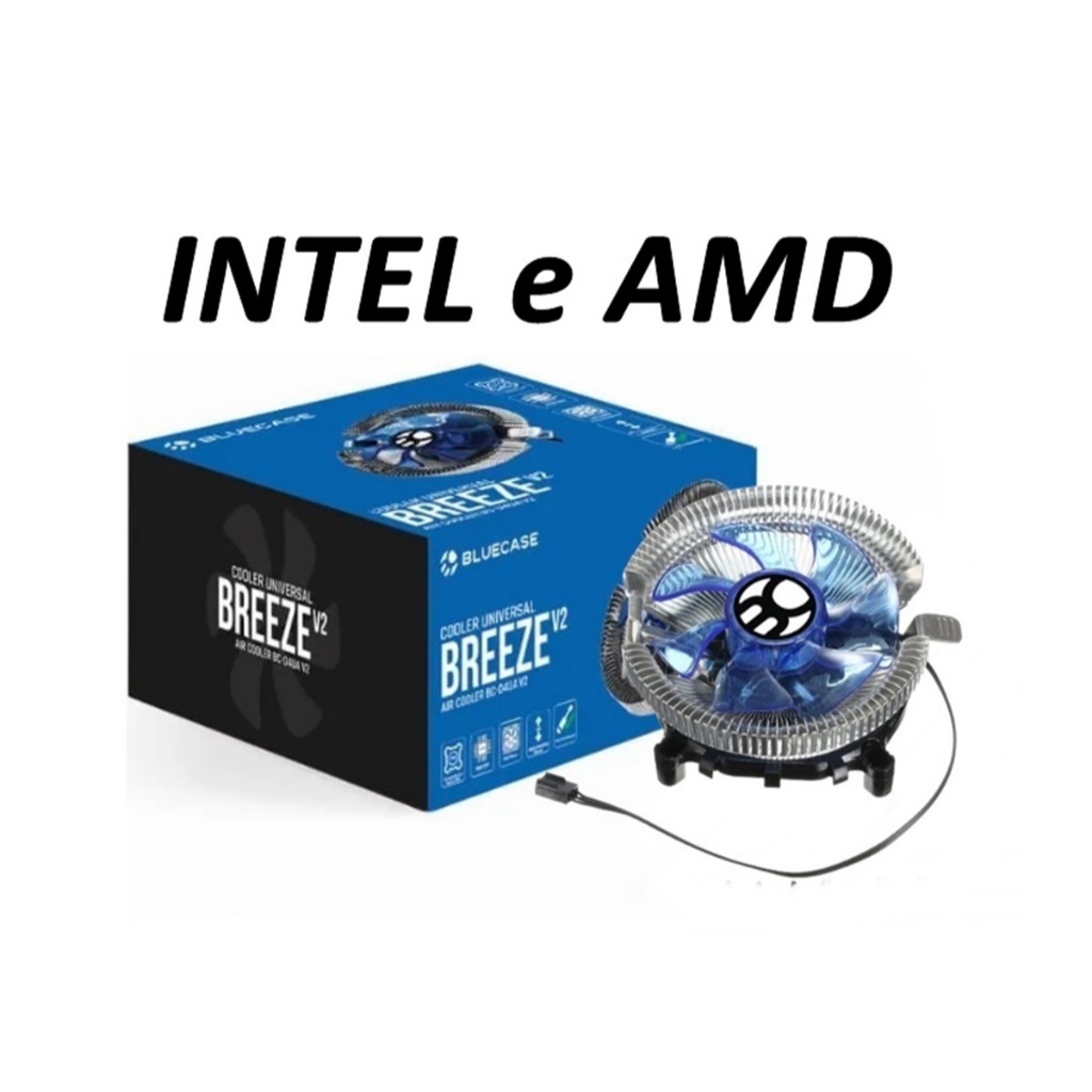 Cooler Universal para processador Intel e AMD com pasta térmica