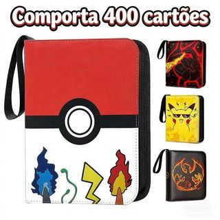 Livro De Coleção De Cartões Com Zíper 4 Grades Para Cartas De Jogo