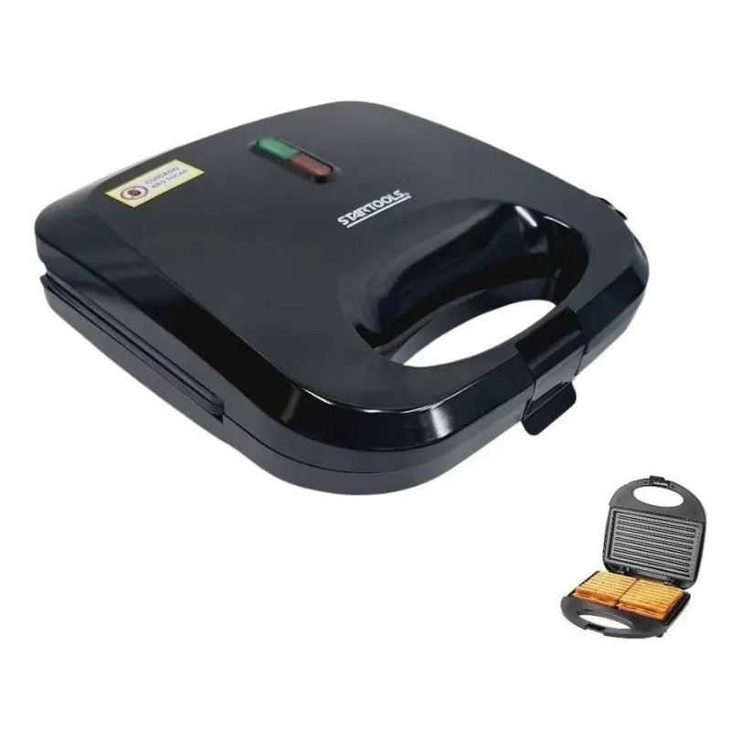 Sanduicheira Grill Elétrica Startools 2 em 1 127V
