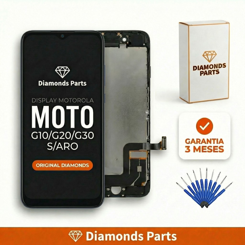 TELA DISPLAY FRONTAL MOTO G10/G20/G30 DIAMONDS OFICIAL