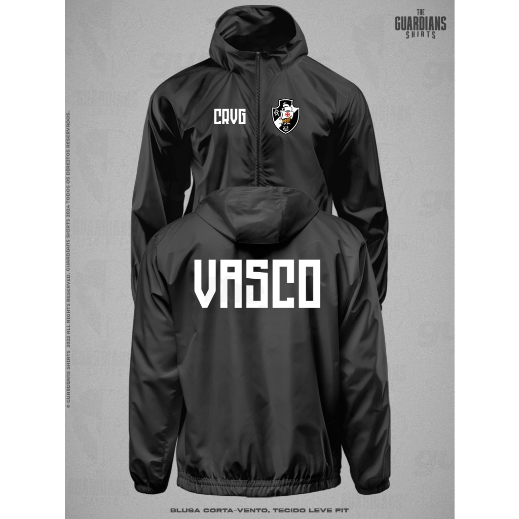 Blusa Corta Vento Gigante Da Colina Vasco CRVG Tecido Leve