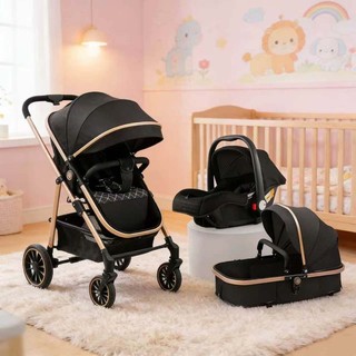 Carrinho Completo 3 EM 1 Com Moisés e Bebe Conforto