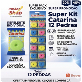 Kit 12 Pedra Sanitária 25g Vaso Banheiro Fragrância Promoção em Oferta na Shopee