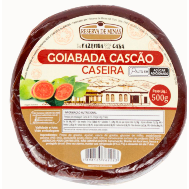 GOIABADA CASCAO RESERVA DE MINAS 500g
