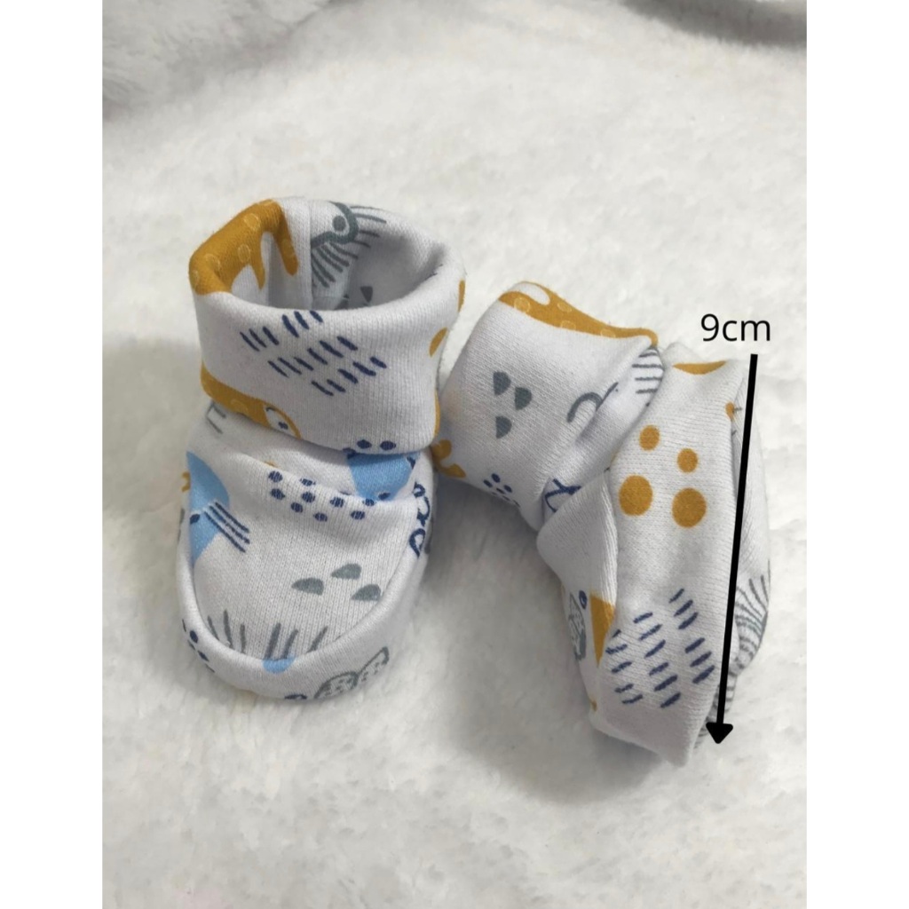Touca Luvas e Sapatinhos Safari Kit Bebê 3 peças 100% Algodao Enxoval Recem Nascido Maternidade — imagem 2 de 2