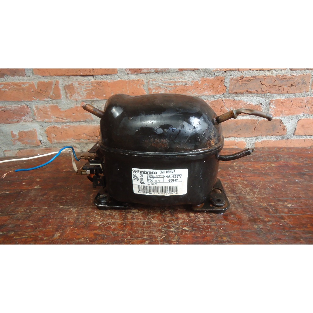 motor geladeira embraco emi 40hnr 110 volts usado