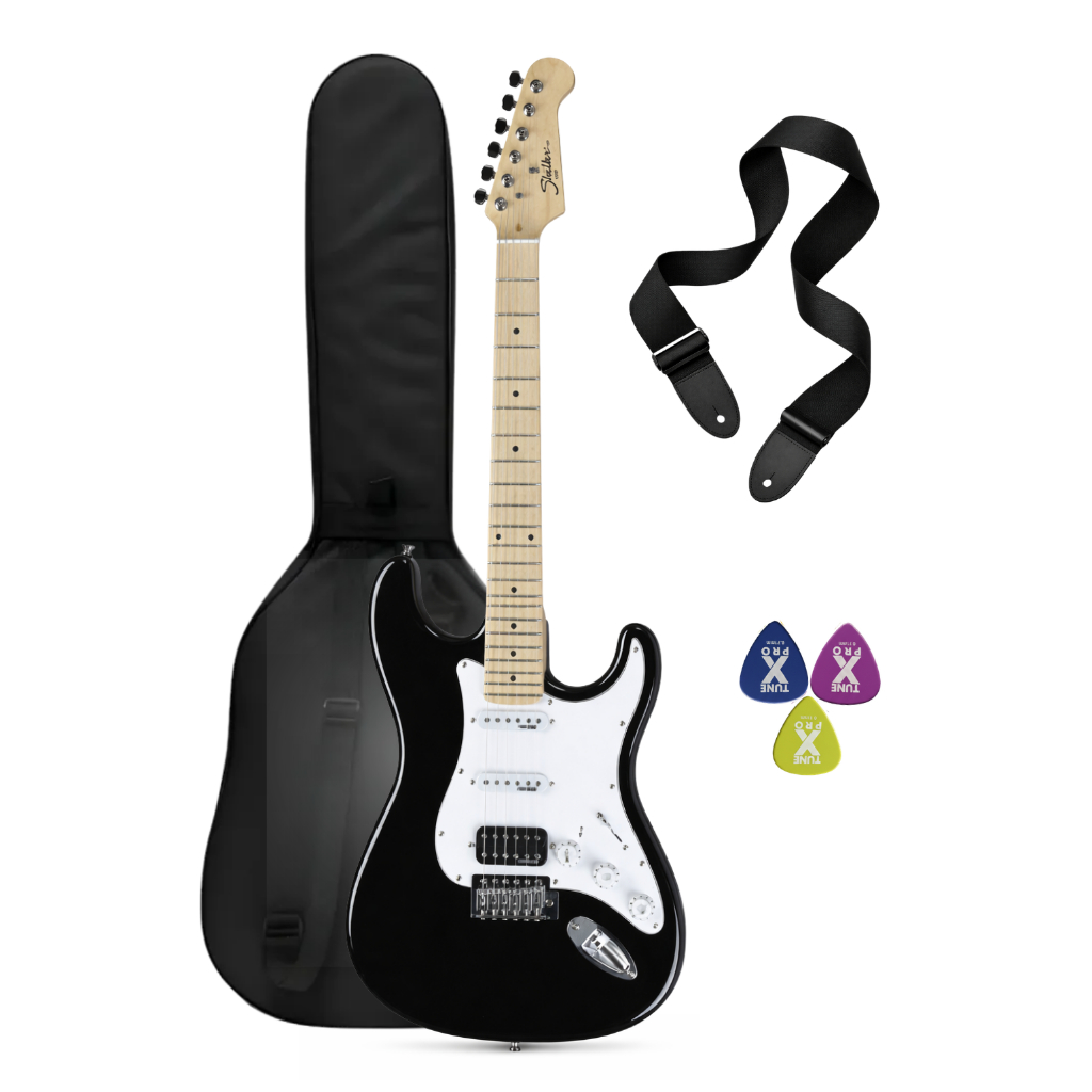 Imagem Kit Guitarra Eletrica Shelter Ssw C/ Bag + Correia + Palheta