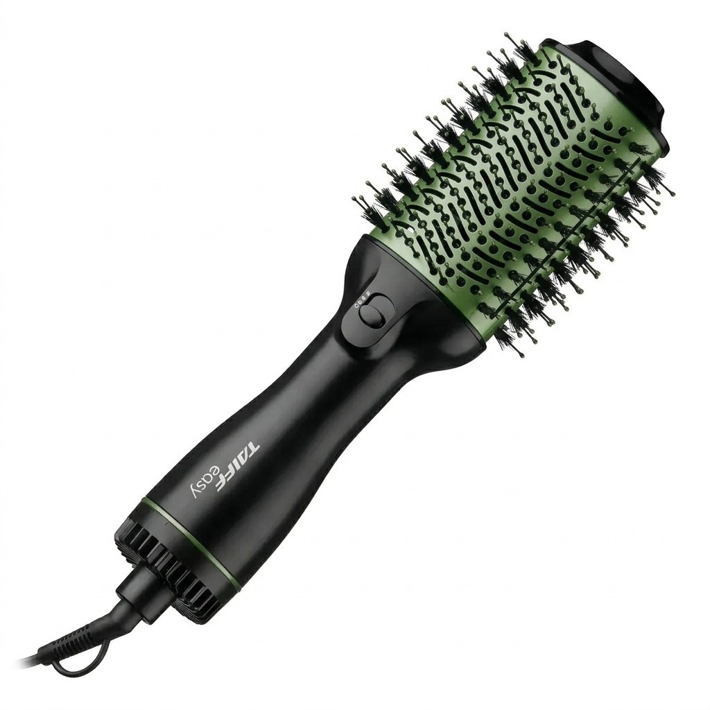 Escova Rotativa Secadora Taiff Easy Oval Verde 127V Modeladora Eletrica Profissional