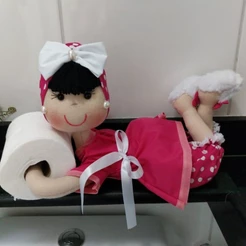 Boneca Porta papel Higiênico