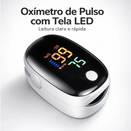 Oxímetro de pulso digital medidor no sangue E Batimentos de saturação oxigênio