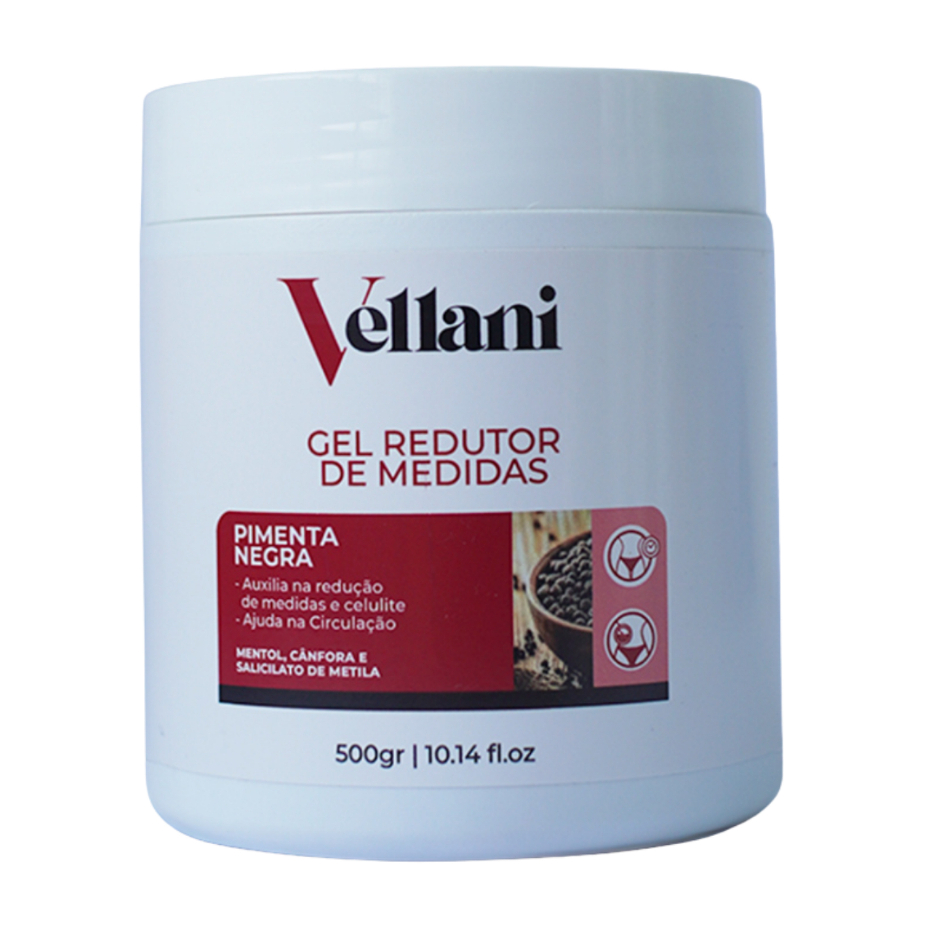 Gel Redutor de Medidas Pimenta Negra Vellani - Reduz Medidas, Celulite e Ativa Circulação