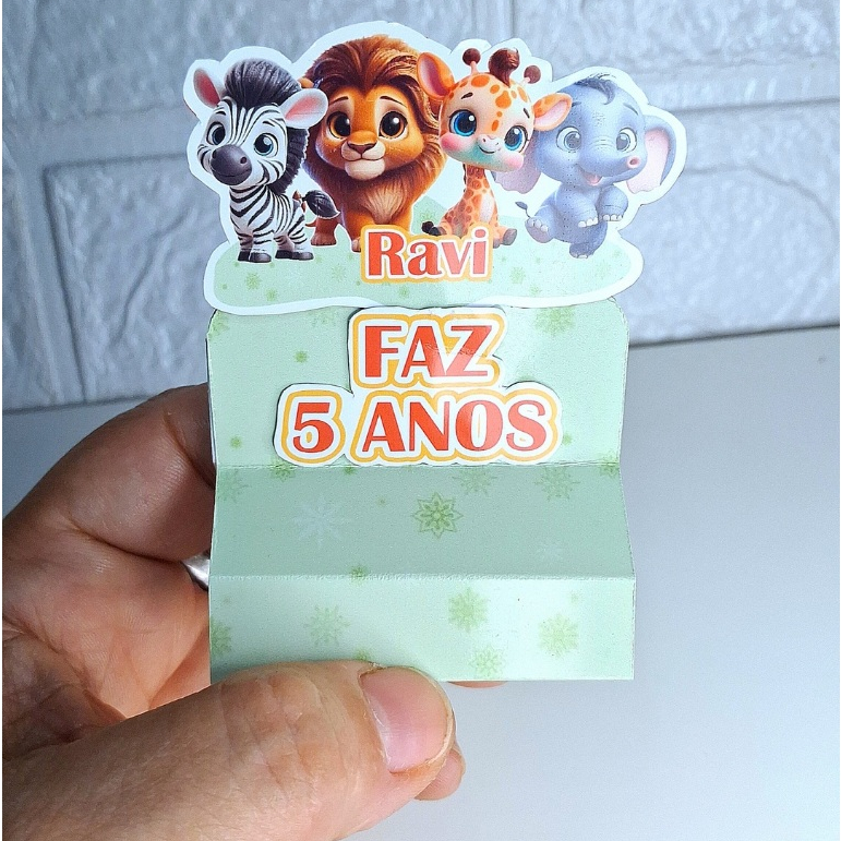 🩷🩵KIT PORTA BIS DUPLO - FESTA DE ANIVERSÁRIO INFANTIL - LEMBRANCINHA PERSONALIZADAS TEMA SAFARI🩵🩷