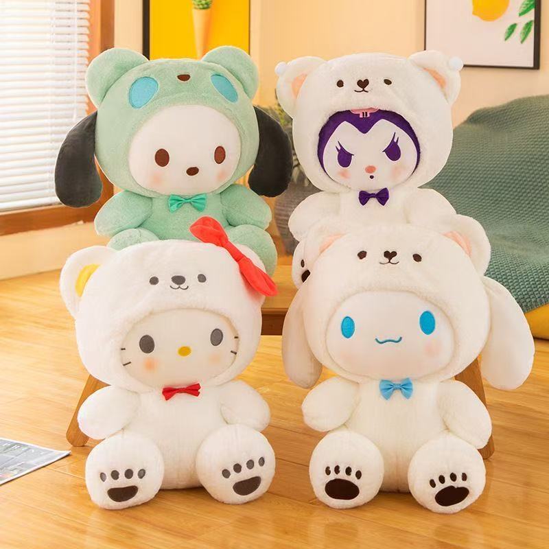 Pelúcia de desenho animado 25 cm Kuromi Sanrio My Melody Cinnamoroll antialérgico