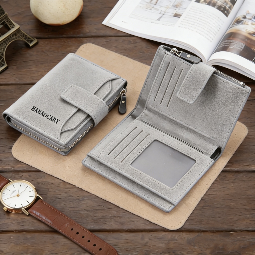 CarteiraCompacta Unissex de Couro PU Durável, Funcional e Ideal para Uso Diário com Todos os Estilos em Oferta na Shopee