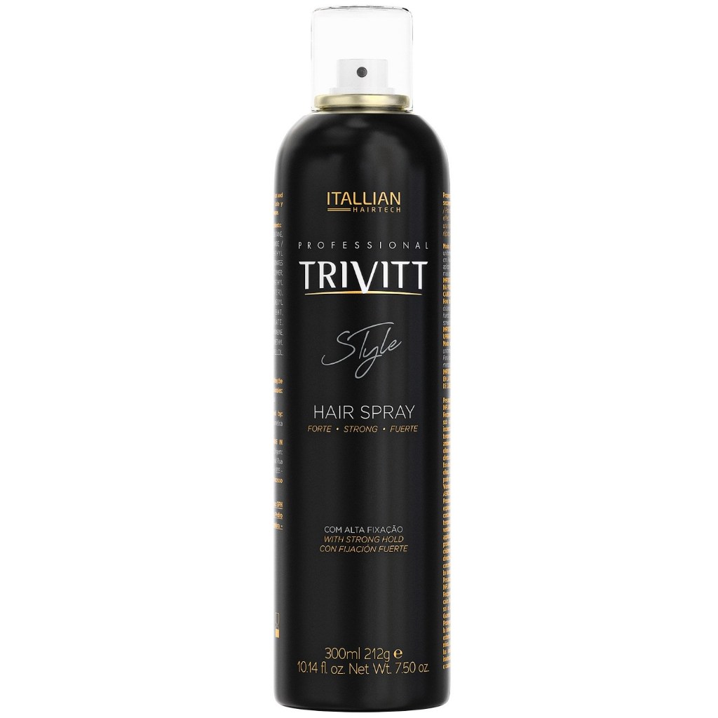 Hair Spray Lacca Forte Trivitt 300ml Para Penteados Itallian