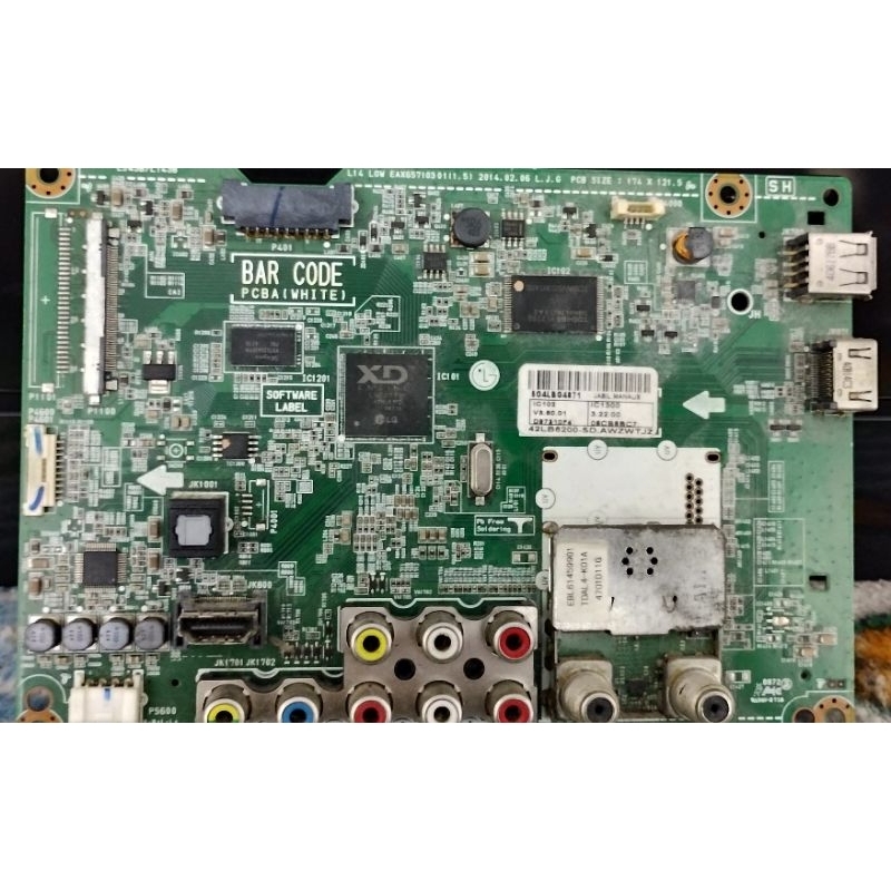 placa principal tv LG 42lb5600 - eax65710301(1.5)