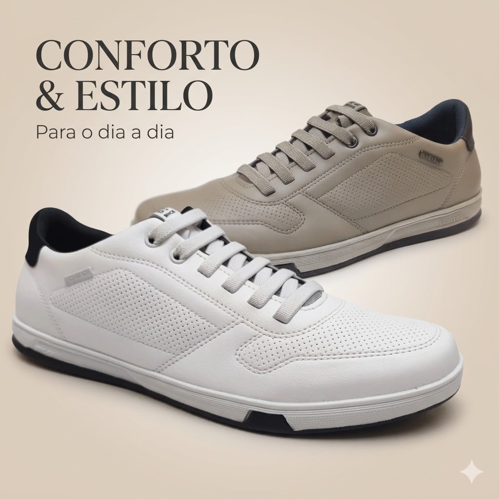 Tênis Sapatênis Masculino Pegada Calce Fácil Promoção - Conforto Extra e Design Moderno 170428