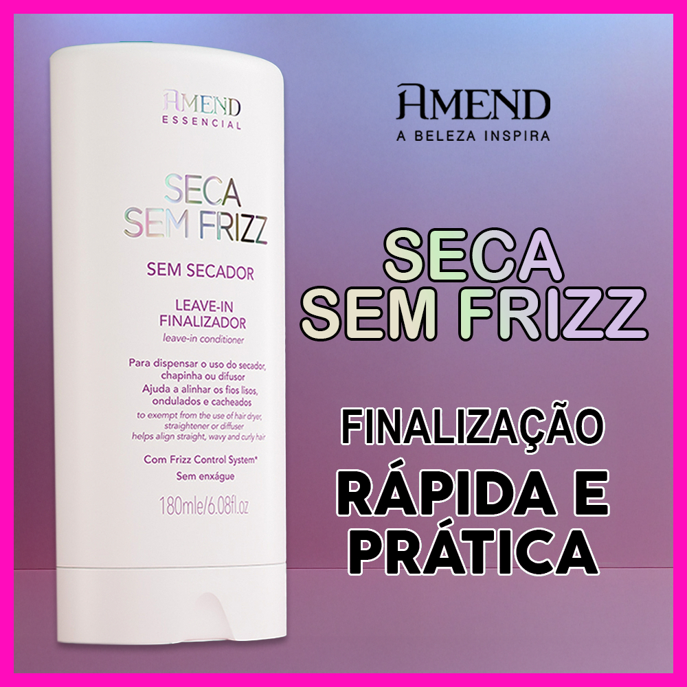 Amend Essencial Leave In Finalizador Seca Sem Frizz (Ajuda a Alinhar os Fios) em Oferta na Shopee
