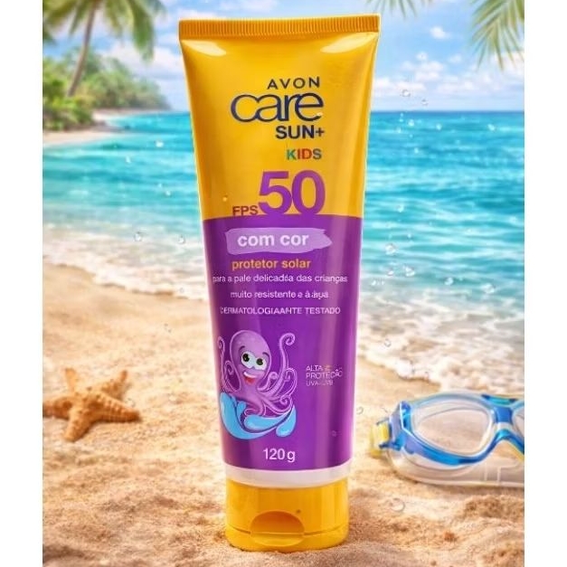Avon Protetor Solar infantil FPS 50 Com cor Avon 120 g