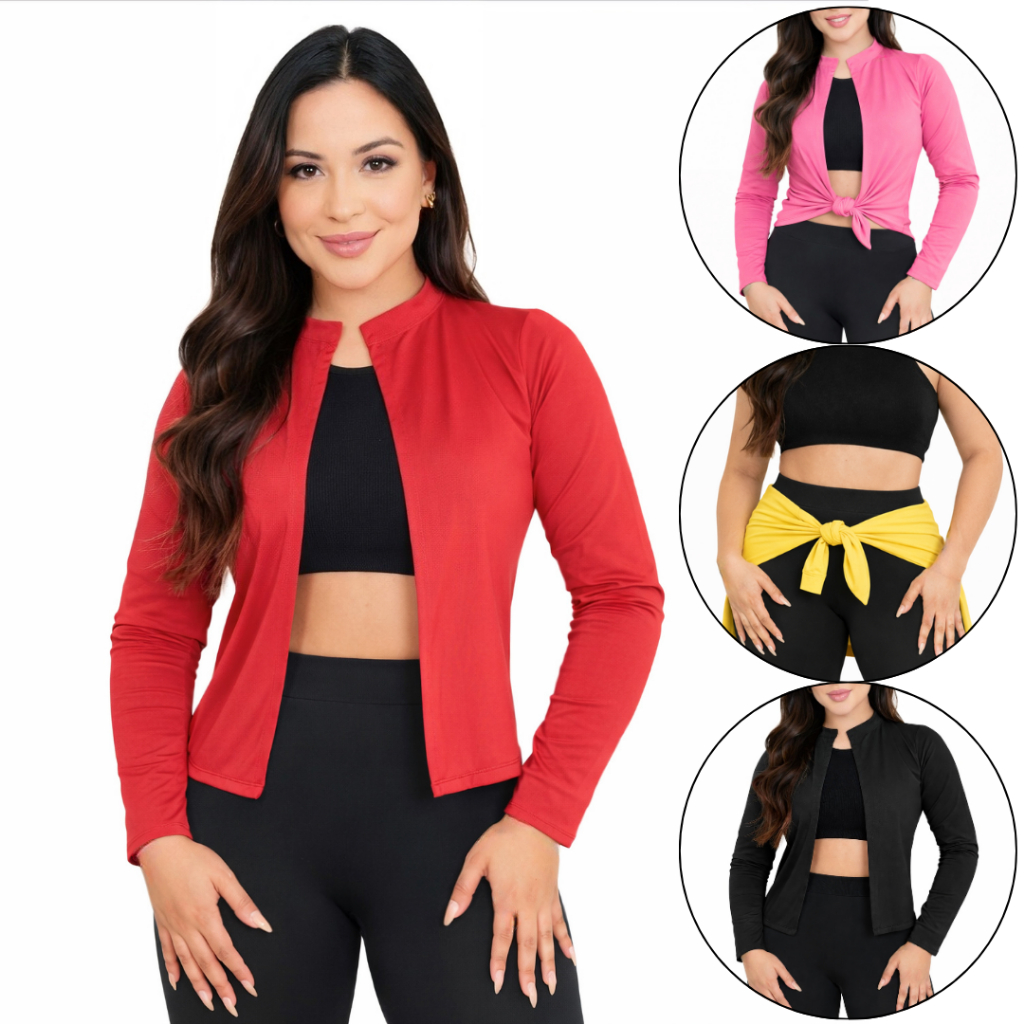 cardigan feminino casaquinho proteção solar uv casaco academia térmico