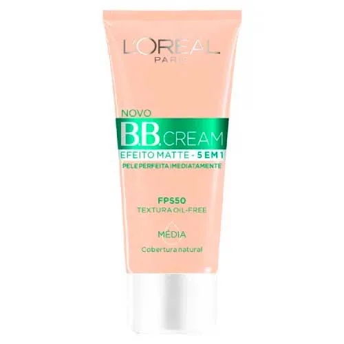 Base Bb Cream Loréal Efeito Matte 5 Em 1 Média Fps50 30ml.venc 08/26.--promoção