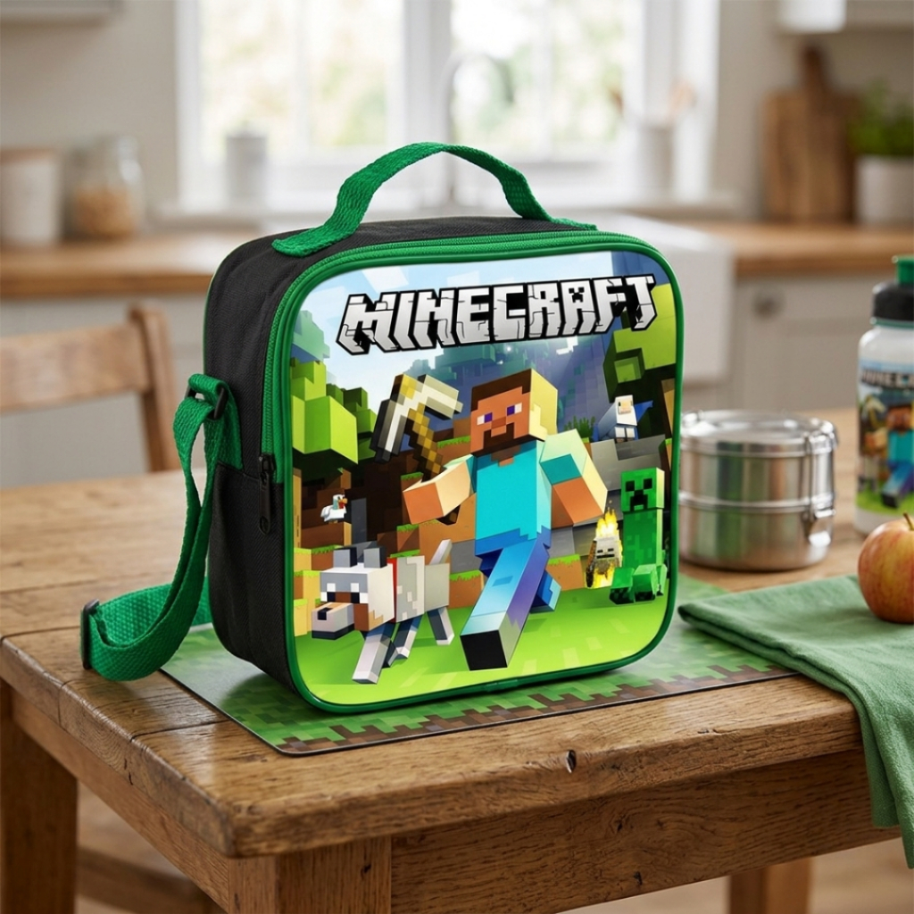 Lancheira Térmica Infantil Masculino Minecraft