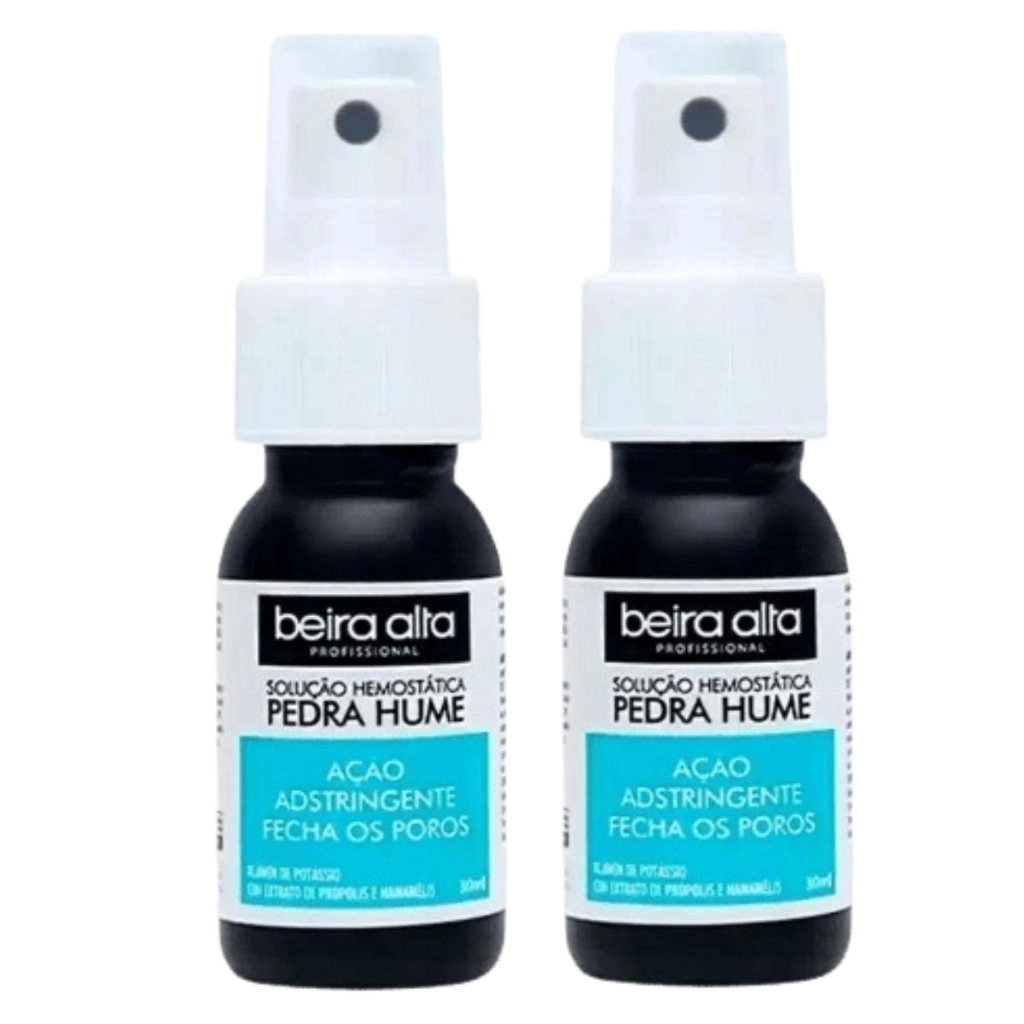Kit 2 Pedra Hume Spray Beira Alta 30ml Pós Barba