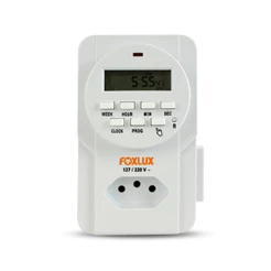 Timer Temporizador Digital Bivolt Foxlux Tomadas e Equipamentos Elétricos