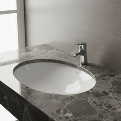 Cuba Cerâmica De Embutir Oval Docol - 450x360x165mm
