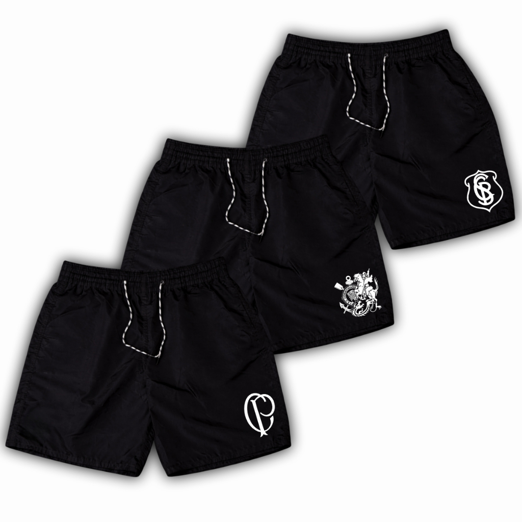 Kit 3 Bermudas Gaviões Da Fiel  02 Tactel Ideal Para Treino Academia Torcida Organizada,Tim3 Do Povo em Oferta na Shopee