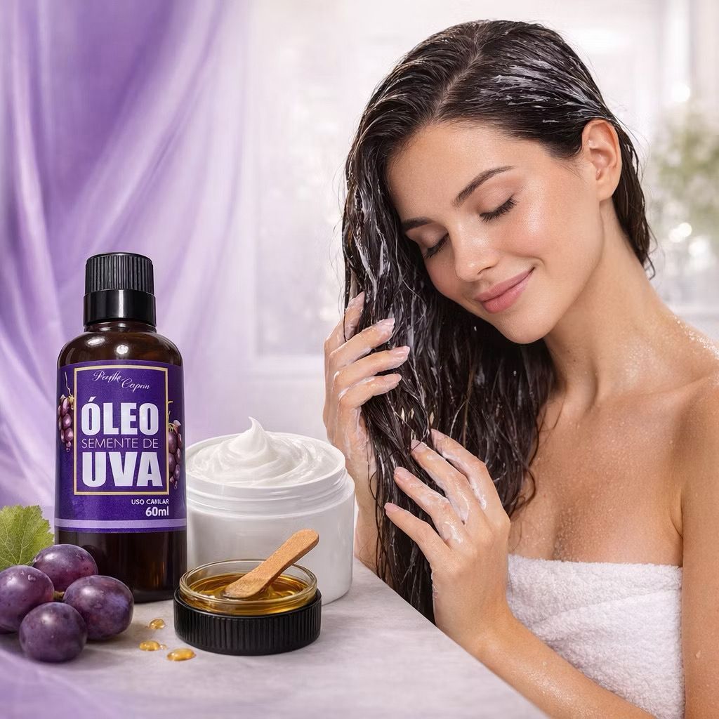 Óleo Vegetal de Semente de Uva 100% PURO 60ml