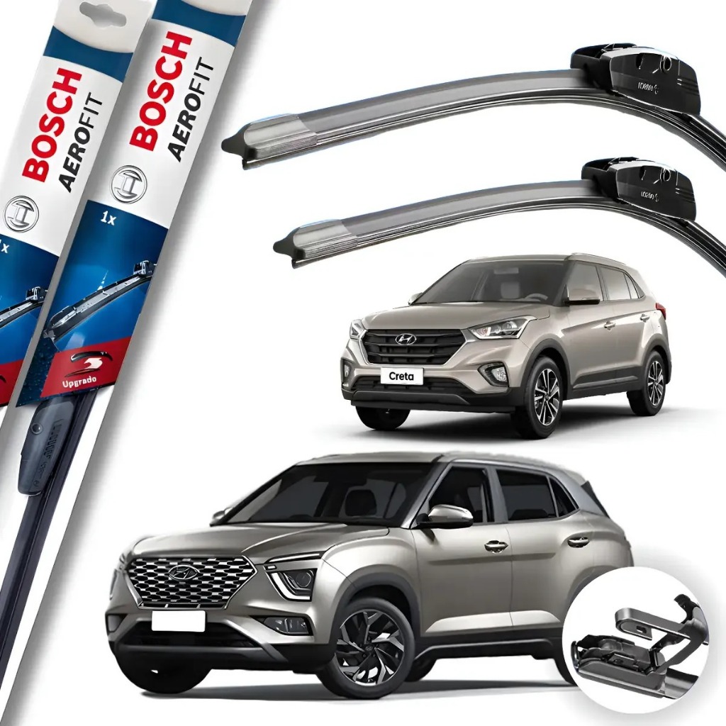 Par Palhetas Limpador De Parabrisa Dianteiro Para Hyundai Creta 2016 2017 2018 2019 2020 21 22 23 24