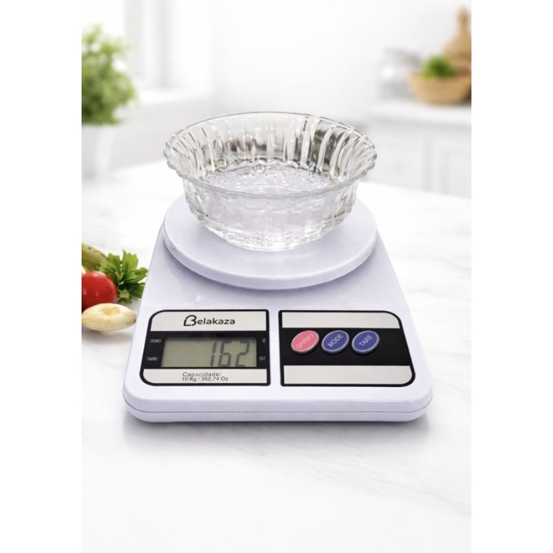 Balança Digital de Cozinha 10kg com Alta Precisão de Medição