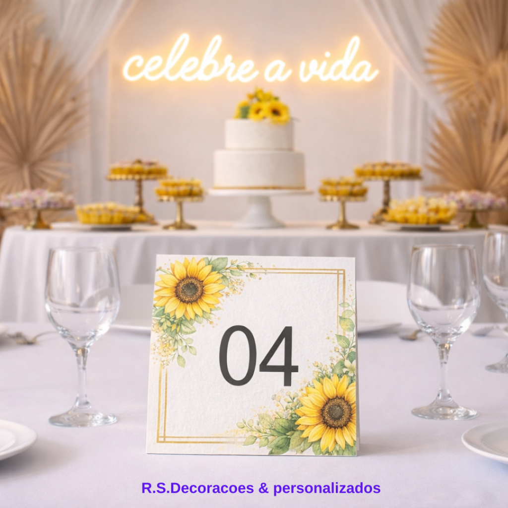 Envio Rápido! Kit placa personalizada - decoração de mesa - display de mesa personalizado - centro de mesa personalizado