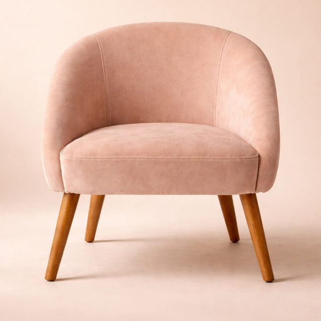 Poltrona Lua Decorativa Cadeira Moderna Veludo Várias Cores Sala de Estar, Penteadeira, Quarto, Estudio em Oferta na Shopee