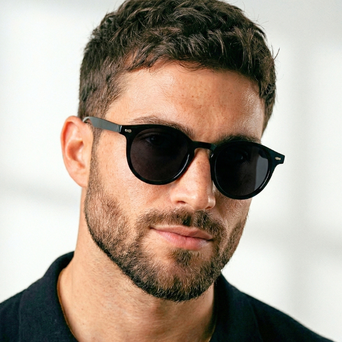 Óculos de Sol Redondo Premium Vintage Classico Tendencia Retro Blogueira uv400 Masculino Feminino