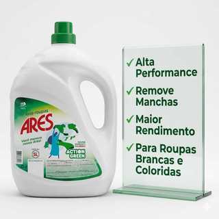Sabão Liquido Lava Roupas 5 L  Limpeza Total