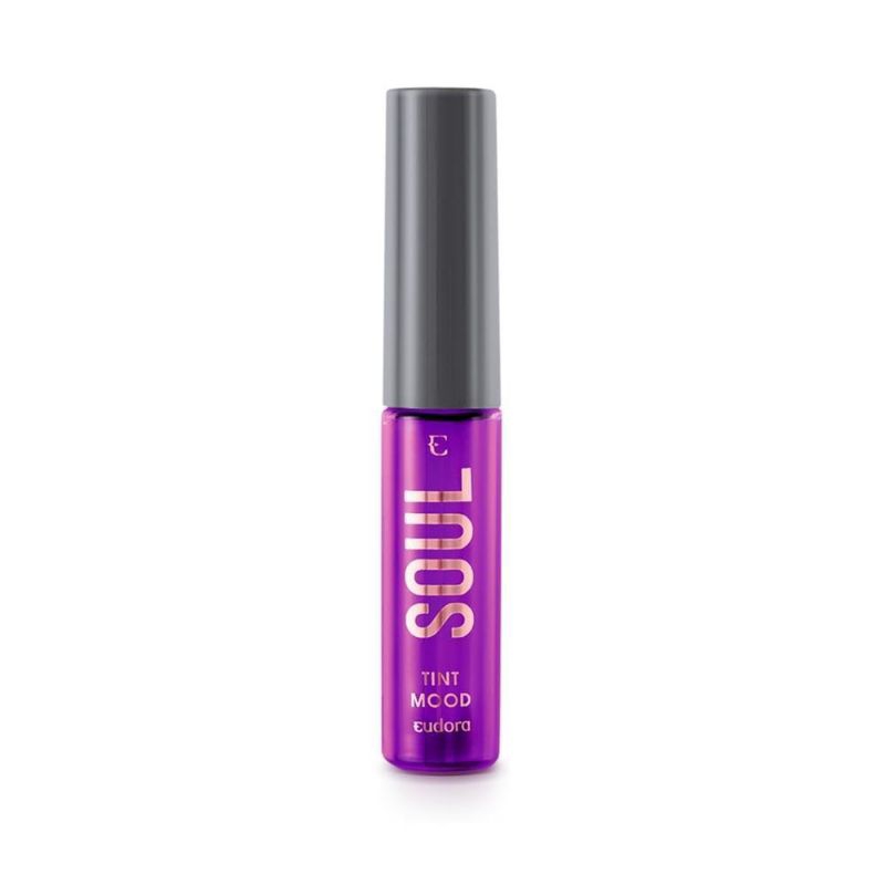 Batom Líquido Tint Mood Soul Eudora Cor Uva Relax