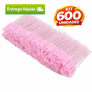 Kit 600 Escovinha Glitter Extensão de Cilios Sobrancelhas Descartável Atacado Envio Imediato em Oferta na Shopee