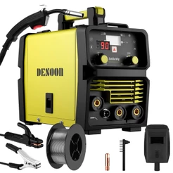 Máquina De Solda Inversora 160a 3 Em 1 Mig Sem Gás Mma Tig Lift Com Mascara De Proteção E Pistola Mig Separada Desoon