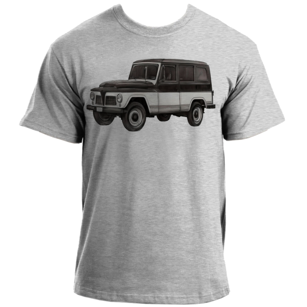 Camiseta infantil ou adulto até Plus size  jeep Ford Rural Willys carro antigo