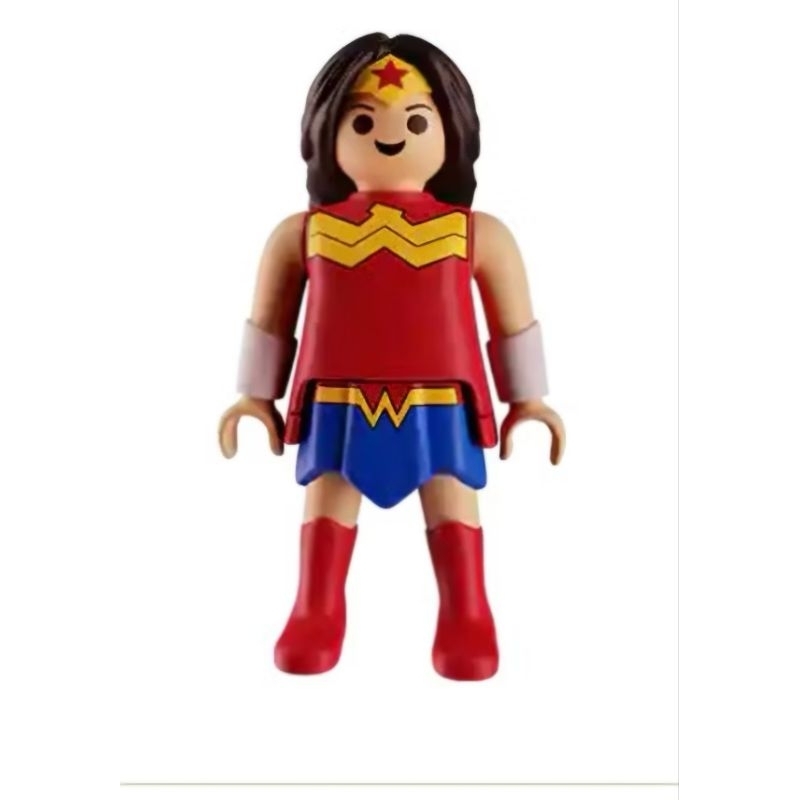 MULHER MARAVILHA PLAYMOBIL DC KINDER OVO NOVA COLEÇÃO RARÍSSIMA