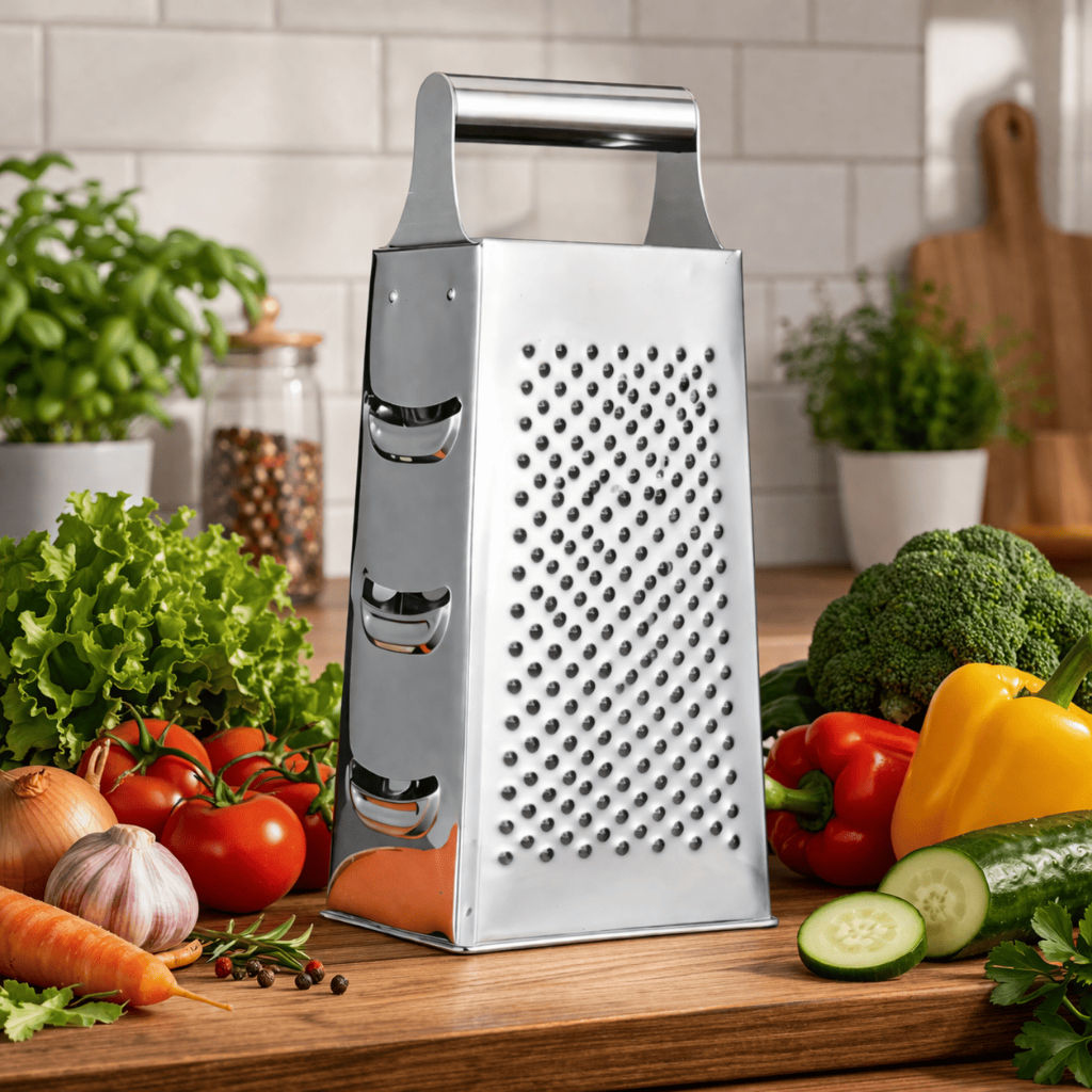 Ralador  4 Faces Aço Inox Resistente Cozinha Para Verduras Legumes Frutas ENVIO IMEDIATO