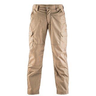 Calça Cargo Masculina Reforçada Ripstop 6 Bolsos Proteção UV50+ Caqui Coyote