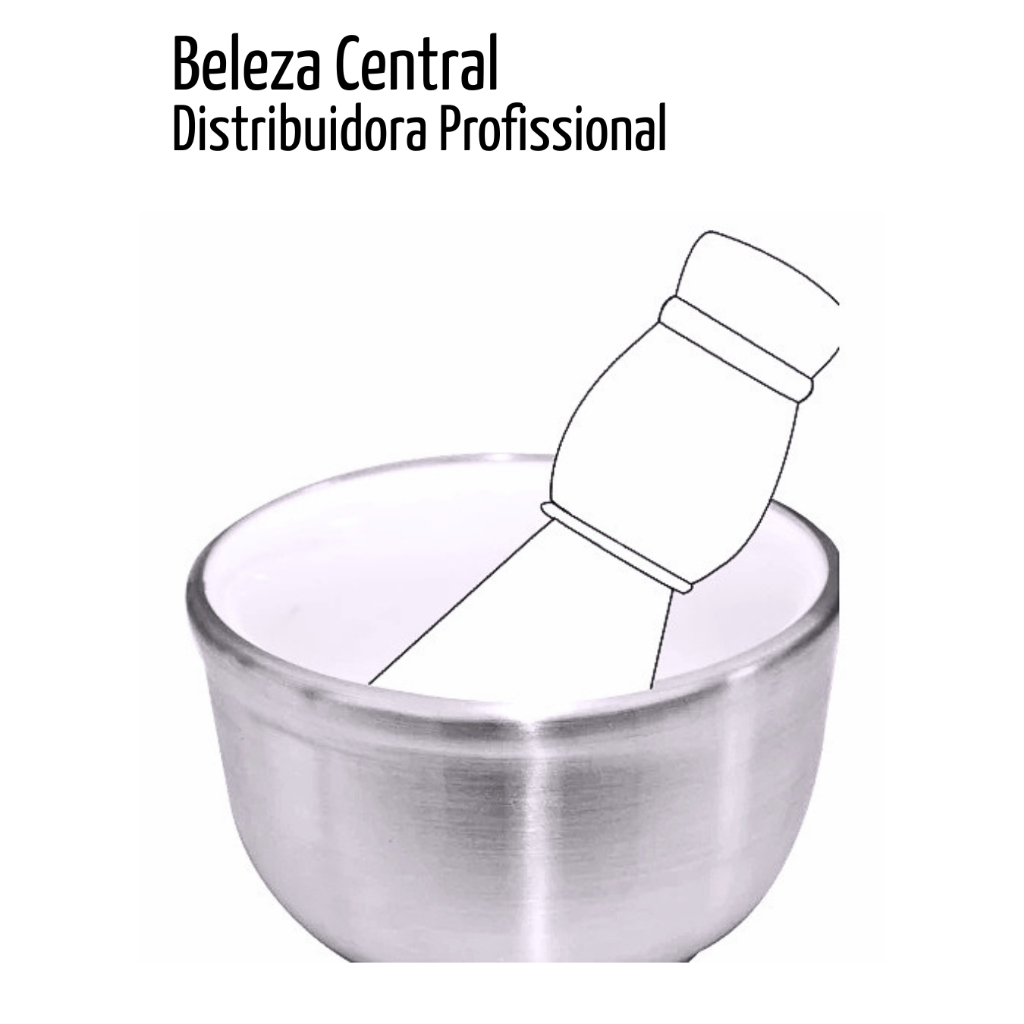 CUMBUCA TÉRMICA Saboeira Cerâmica Revestida de Alumínio para Barbeiros de Sucesso