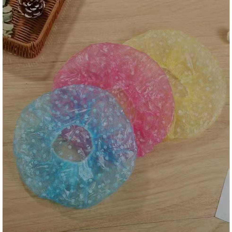 Kit 12 Peças Toucas Plásticas Acabamento de Banho e Hidratação – Estampas Diversas - Elástico e Versão Alta Qualidade em Oferta na Shopee